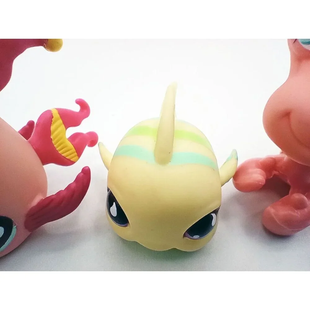 Littlest Pet Shop Aquatic Animal Figures Fish Hermit Crab Lot Of 3 643 928 1213 - Picture 4 of 12